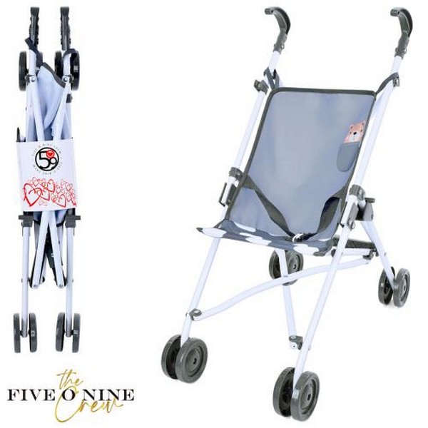 Коляска T701035 (12шт) для ляльки, прогулянкова, ш25,5-д45-в55см, метал, у пакеті, 13-64-14см (шт.)