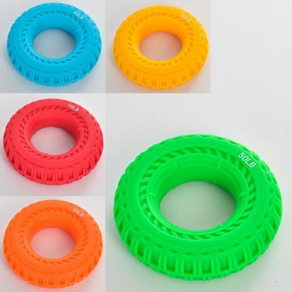 Еспандер MS 3412 (60шт) кистьовий,навантаження12,18,22,27,32кг, 5видів, кул,7,5-7,5-2,5см (шт.)