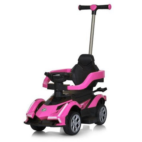 Машина M 5781EBLR-8 (1шт) 2,4G, 3в1 (каталка-толокар, бат.ручка), 1*6V4AH, 1*18W, муз, світло, шкіра (шт.)