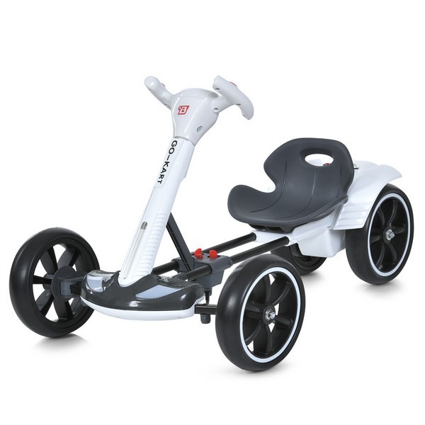 Електрокарт M 6072EBR-1 (1шт) р/к2,4G, 1мотори35W, 1акум6V6AH, EVA, BLUETOOTH, музика, світло, білий (шт.)