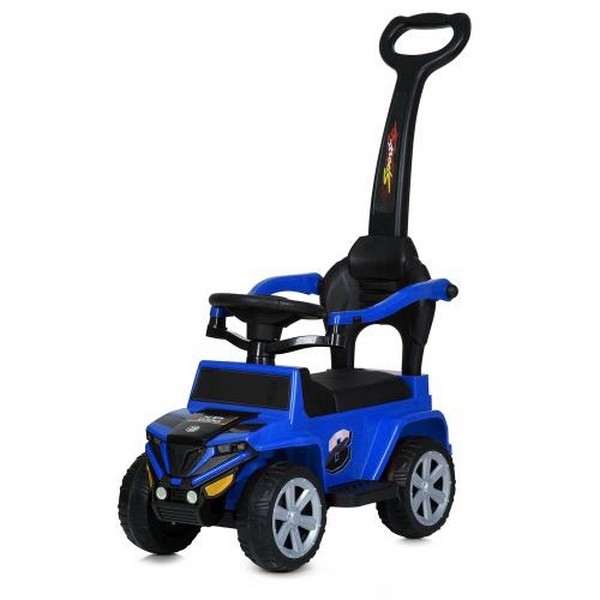 Каталка-толокар M 5805EL-4 (1шт)  2-в-1(з батьк.ручкою), музика, EVA, синій (шт.)