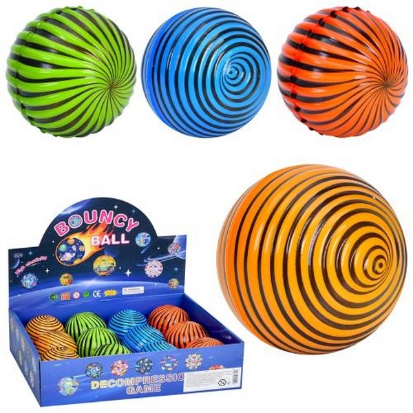 М'яч дитячий фомовий MS 4306 (72шт) антигравітаційний, 6см, 4 кольори, 12шт в дисплеї, 28,5-21-7,5см (шт.)