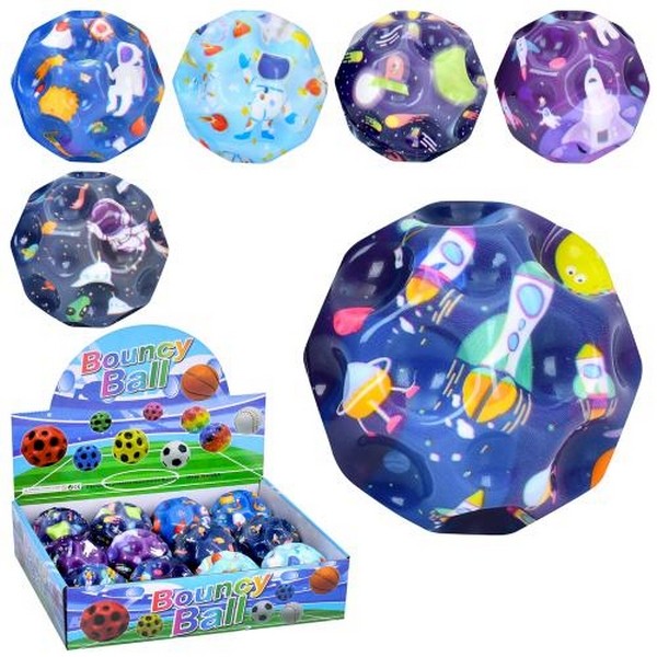 М'яч дитячий фомовий MS 4321 (72шт) антигравітаційний, 6,5см, 6 видів(космос), 12шт в дисплеї, 27,5- (шт.)