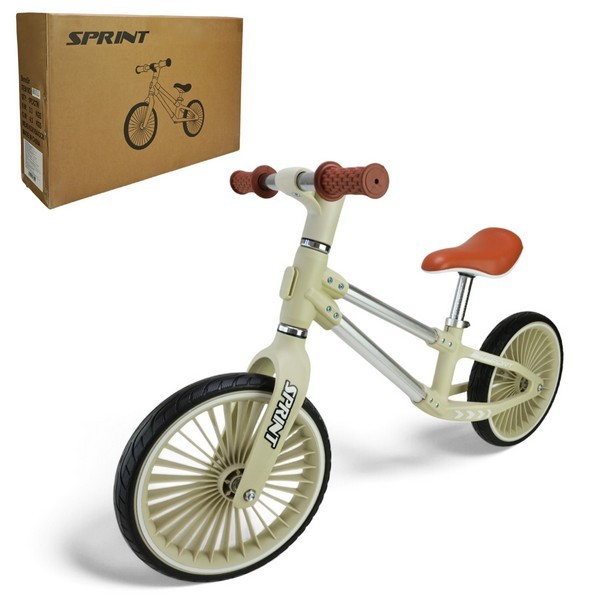 Велобіг арт. BB2513 (1шт)   сталевий, колеса 12 дюймів PU,бежевий (шт.)