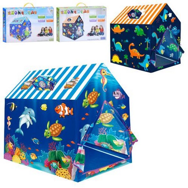 Намет MR 1265 (6шт) будинчок, 70-94-в104см, 2 види (водний світ, динозаври), у кор-ці 44-29-6,5 см (шт.)
