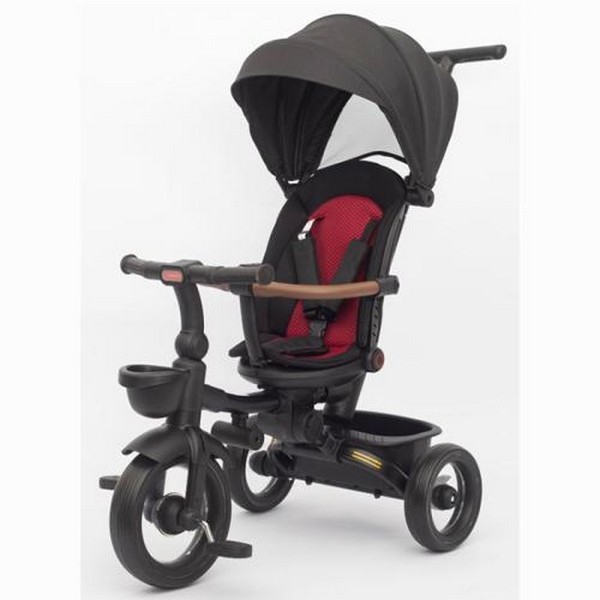 Велосипед MT 1038 Black (1шт) 3 колеса EVA, поворотн, складний, батьківська ручка, багажник,корзина, (шт.)
