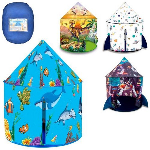 Намет MR 0630-1 (8шт) будинок, 95-95-в120см, каркасний, вхід-на зав'язках, вікно-сітка, 4 види, у су (шт.)