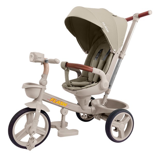 Велосипед триколісний TILLY FLASH T-3812 LIGHT BEIGE /1/ (шт.)