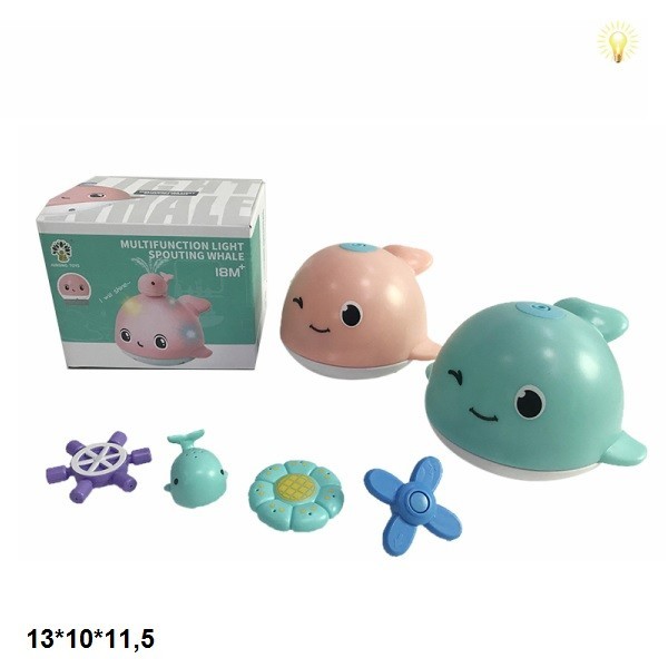 Набір для ванної водограй 6013 кит батар.світ.2кол.кор.13*10*11,5 /72/ (шт.)