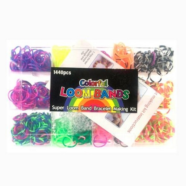 Набір для плетіння браслетів  XY2066 (96шт) резинки для плетіння, гачок, у пеналі, 19,5-13,5-3,5см (шт.)