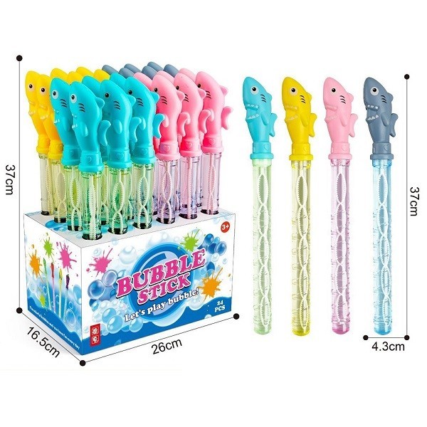 Мильні бульбашки 100мл 266-183 акула 4кол.24шт.в кор.37*16,5*26 /6/144/ (шт.)