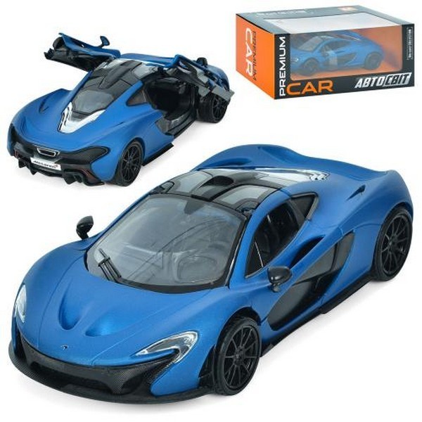 Машина AP-1939 (8шт) АвтоСвіт, 1:24 McLaren P1, метал, 18см, відкриваються двері, гумові колеса, в к (шт.)