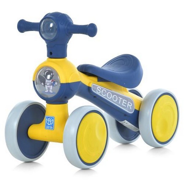 Толокар M 5729-4-6 (1шт) мотоцикл, д60-ш25-в43см, музика, світло, на бат-ці, жовто-блакитний (шт.)