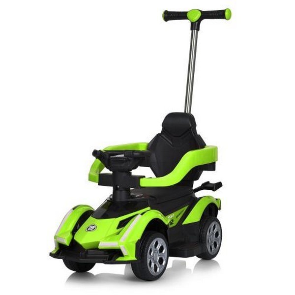 Машина M 5781EBLR-5 (1шт) 2,4G, 3в1 (каталка-толокар, бат.ручка), 1*6V4AH, 1*18W, муз, світло, шкіра (шт.)