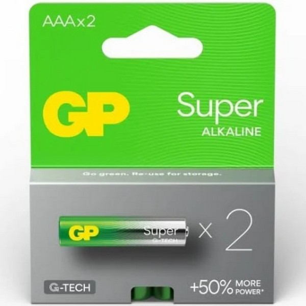 Батарейка GP Super Alkaline 1,5V (LR3) лужна 24A21-SB2 блістер 2 шт в упаковці/ціна за блістер (шт.)
