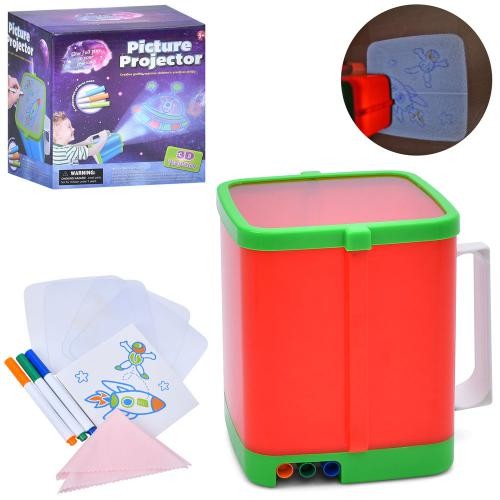 Гра FG240428051Q (36шт) проектор, 14-15-14см, для малювання на дошці/на стіні/на скелі, картинки, ма (шт.)