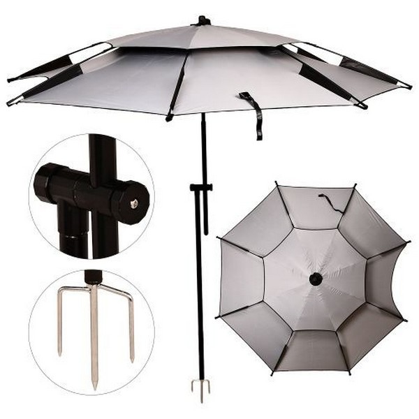 Парасолька садова регульована антивітер з нахилом 2м MH-5470G (14шт) (шт.)