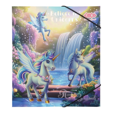 Папка для зошитів UNICORN, картонна, на гумці В5 (200х230мм), KIDS Line ZB.14990-43 (шт.)