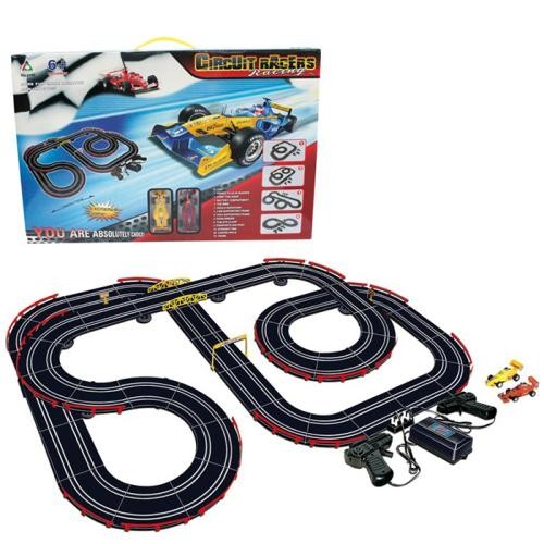 Трек 2145 (8шт) д/к(на шнурі), 770см, пульт 2шт, машина 2шт (10см), від мережі (USB), в кор-ці, 65,5 (шт)