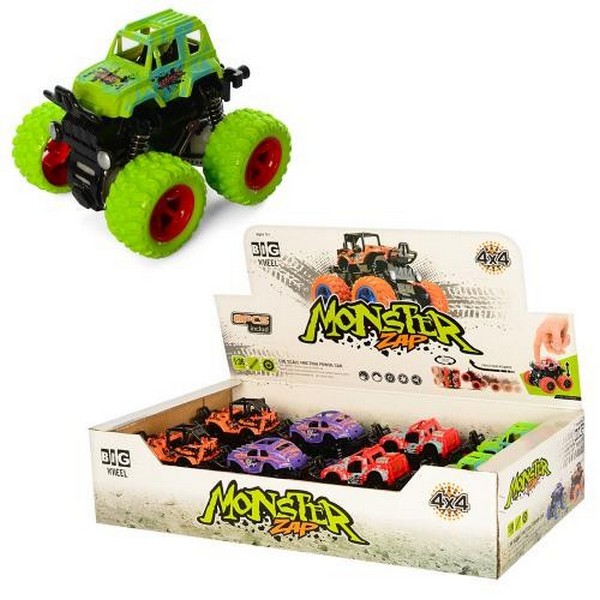 Джип 2018-04 (96шт) 1:36, інер-й, 9см, амортиз, 8шт(4вида) в дисплеї, 36-18-8,5см (шт)