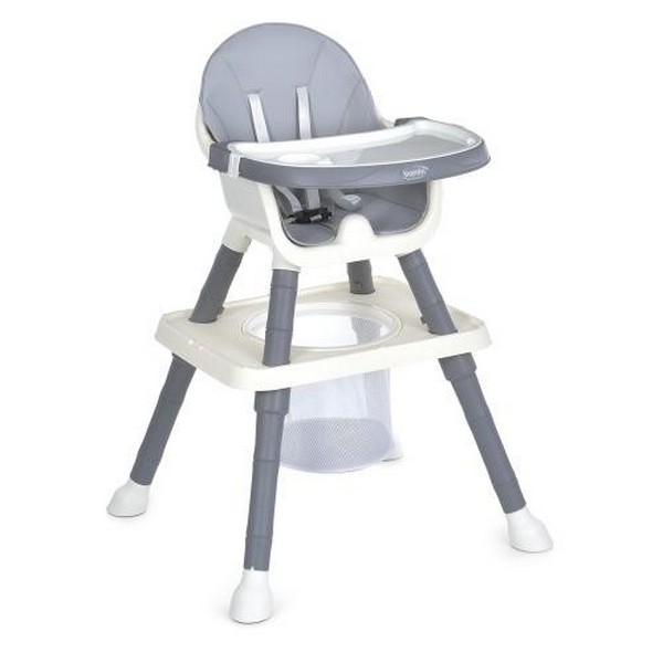 Стільчик M 6041 Gray (1шт) для годування мультифун. (високий стілець, стілець + столик, лего стільни (шт)