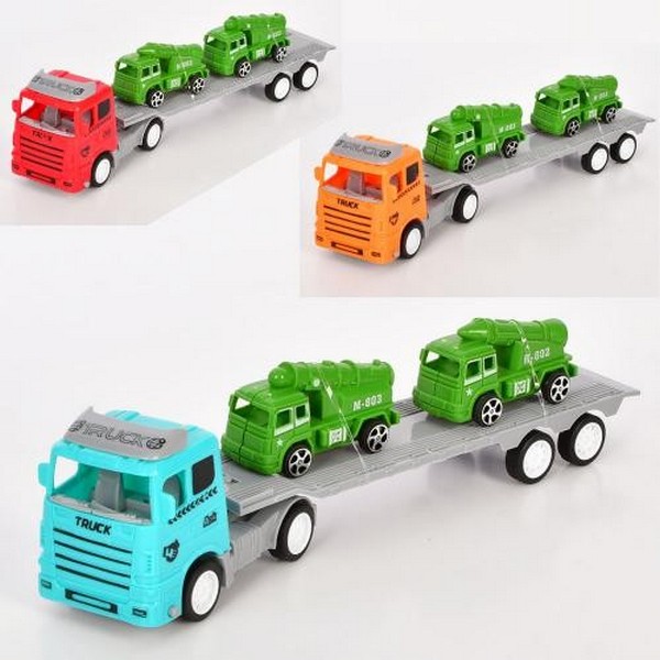 Трейлер K398-9A (96шт) інерція, 30см, військова техніка, мікс видів, мікс кольорів, в пакеті, 39-15- (шт)