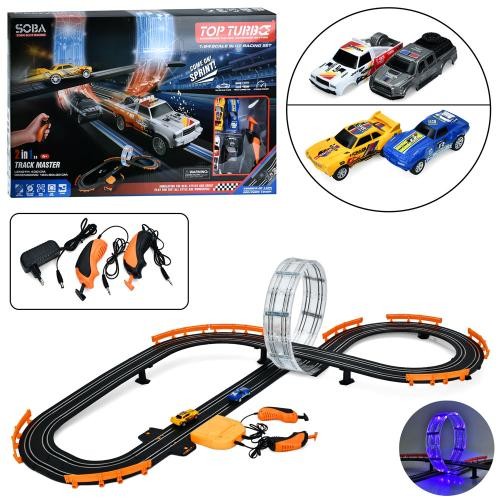 Трек A65-2A (4шт) д/к (на шнурі), 430см / 122-90-32см, машинки 2шт (+2 корпуси), 1:64, світо, лічиль (шт)