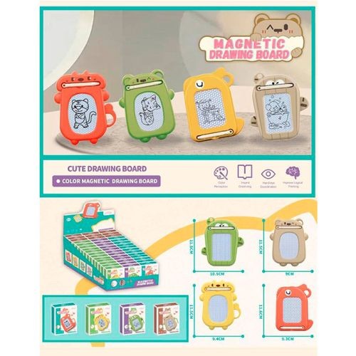 Досточка для малювання WS-2009 (576шт) 10-11,5-2см, ч/б, брелок 18,5см, в кор-ці, 48шт(4 види) в дис (шт)