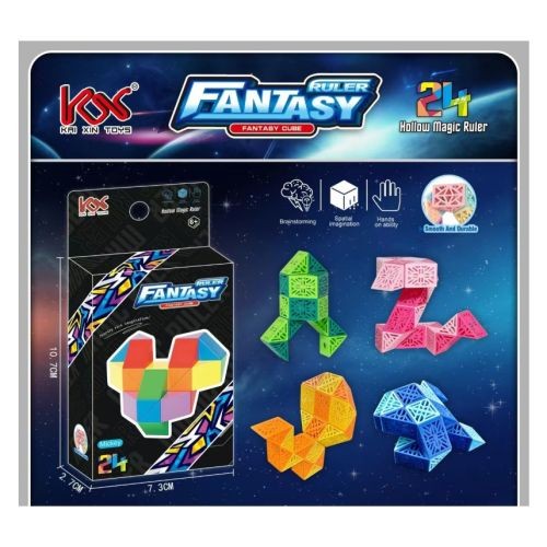 Гра 9924 (120шт) змійка, головоломка, 42см, 4 кольори, в кор-ці, 7,5-14-3см (шт)