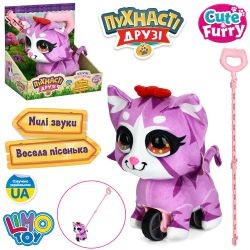 Тварина M 6245 I UA (18шт) кіт, 19см, каталка на палці (65см), музика(укр), пісня, звук, плюш, на ба (шт)