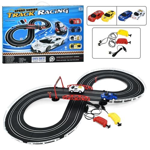 Трек 589-38A (18шт) 280см/98-46см, на шнурі(пульт 2шт), машина 2шт, 2 змінні корпуси, від мережі (US (шт)