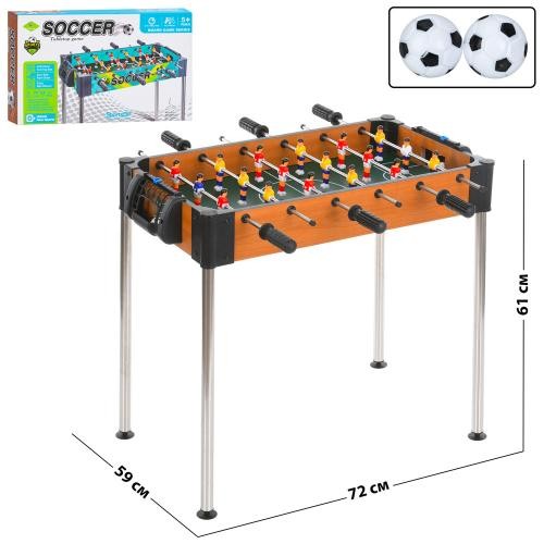 Футбол 2994 (8шт) дерев'яний, на штангах, на ніжках(метал), 72-59-в61см, поле 60-33см, м'ячі, шкала (шт)