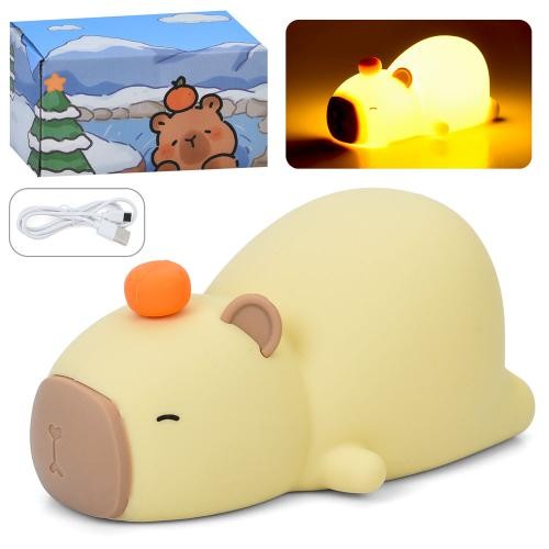 Нічник INT 0019 (40шт) капібара, 14,5-7-9см, світло(кольорове), сенсорний, таймер, USBзарядне, в кор (шт)