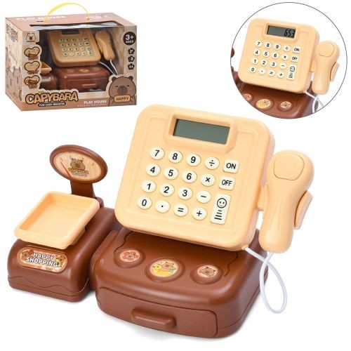 Касовий апарат 1111-170 (30шт) 21,5-12-в12см, калькулятор, сканер, звук, світло, ваги, принт-капібар (шт)