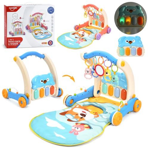 Каталка-ходунки HE0612-HE0613 (12шт) 40-34-в41см, 2в1(килимок для немовля 45-72-в41см),підвіски, 5шт (шт)