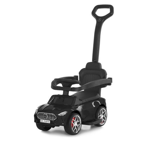 Каталка-толокар M 6255EL-2 (1шт) бат.ручка, муз, світло, шкіра, підсклянник, MP3, BLUETOOTH, чорний (шт)