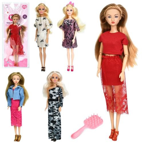 Лялька A813A-1-2-3-4-5 (84шт) 30см, шарнірна, 5 видів, лист, у пакеті, 13-36-4см (шт)