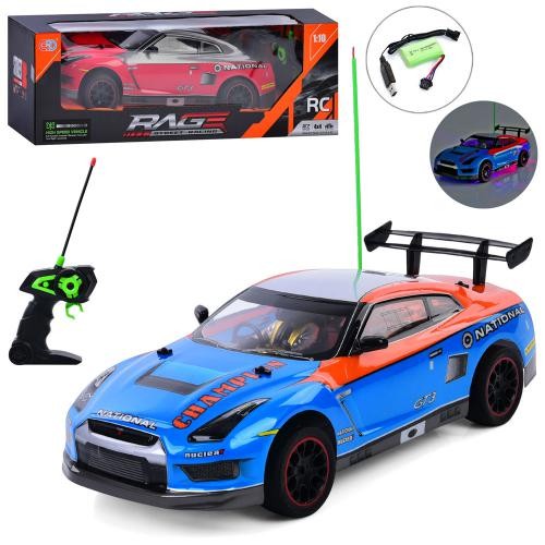 Машина ESD998-40 (8шт) р/к, акум, 44см, 1:10, світло, корпус не б'ється, гумові колеса, USBзарядне, (шт)