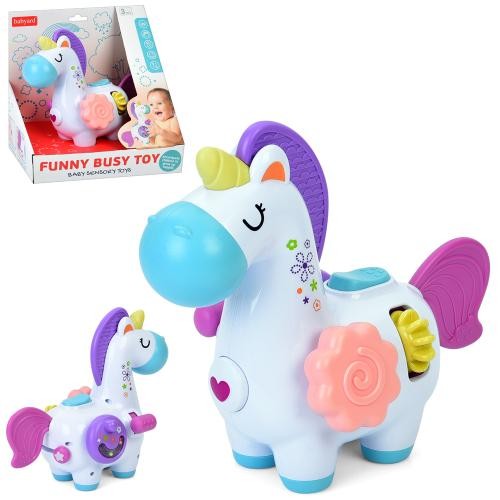 Гра BY117 (24шт) єдиноріг, 23см, пискавка, тріскачка, рухливі деталі, в кор-ці, 24-15,5-24см (шт)