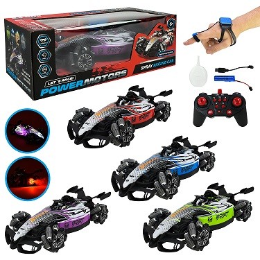 Машина р/к арт. PM3421 (24шт) "POWERMOTORS" акум,світло,звук,пар,2 пульта кер.4 кольори,у короб.40,5 (шт)