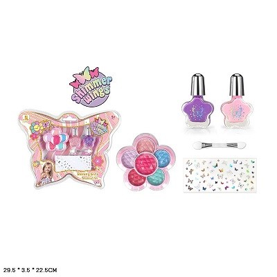 Набір косметики арт. ZR-43A (144шт/2)  тіні, лак для нігтів, наліпки, у слюді 29,5*3,5*22,5 см (шт)