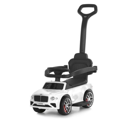 Каталка-толокар M 6252EL-1 (1шт) бат.ручка, муз, світло, шкіра, підсклянник, MP3, BLUETOOTH, білий (шт)