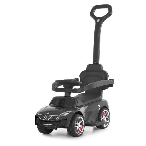 Каталка-толокар M 6253EL-2 (1шт) бат.ручка, муз, світло, шкіра, підсклянник, MP3, BLUETOOTH, чорний (шт)