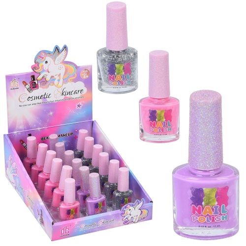 Косметика 2625E (432шт) лак для нігтів, 7-3,5-2см, 18шт(3кольори) в дисплеї, 16,5-8,5-22см (шт)