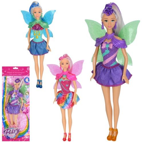 Лялька 1812 (120шт) 30см, фея, з крилами, 3 види, у пакеті, 15,5-40-4см (шт)