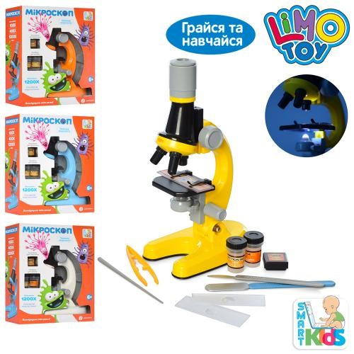 Мікроскоп SK 0026 ABCD (24шт) 21см, пробірки, скло, інструмент, світло, 4кол, на бат-ці, в кор-ці, 1 (шт)