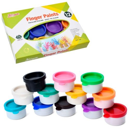 Набір для творчості MK 5394 (36шт) пальчикові фарби,12 кольорів,30мл(баночка з кришкою),легко змиваю (шт)