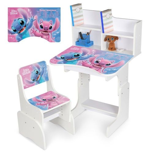 Парта N 2071-23-1 (1шт) зі стільчиком, 69,5х44,5см, регул.висота 56,5/67,5см, LS, одиниці вимір., бі (шт)