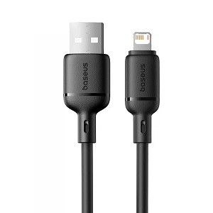 Кабель Baseus Silky Series Fast Charging Lightning 2.4A (1m) black (P10377702113-00) (шт)