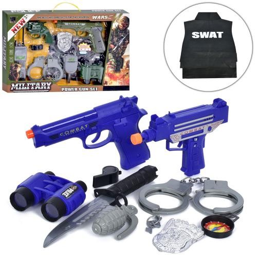 Набір амуніції JS011A-JC012A (12шт) 10 предметів, звук, світло, на бат-ці (табл), 2 види в кор-ці, 4 (шт)